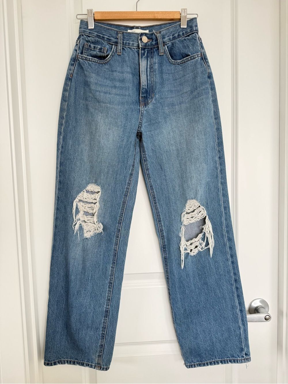 OAK + FORT | Distressed Straight-Leg Jeans - Size 26